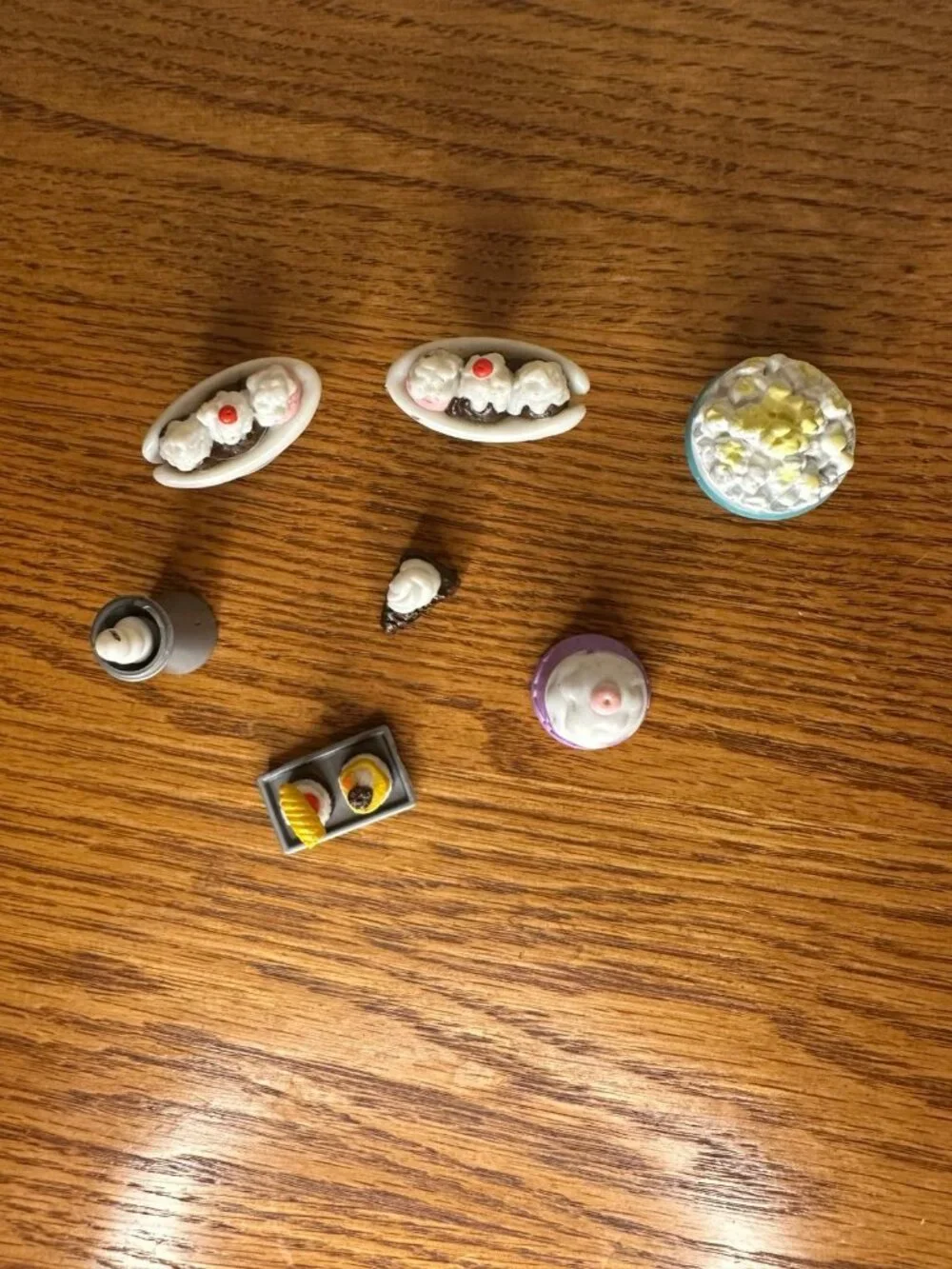 Bratz Doll Food Lot Vintage Miniature Food Accessories Dessert Plates Cake Sushi